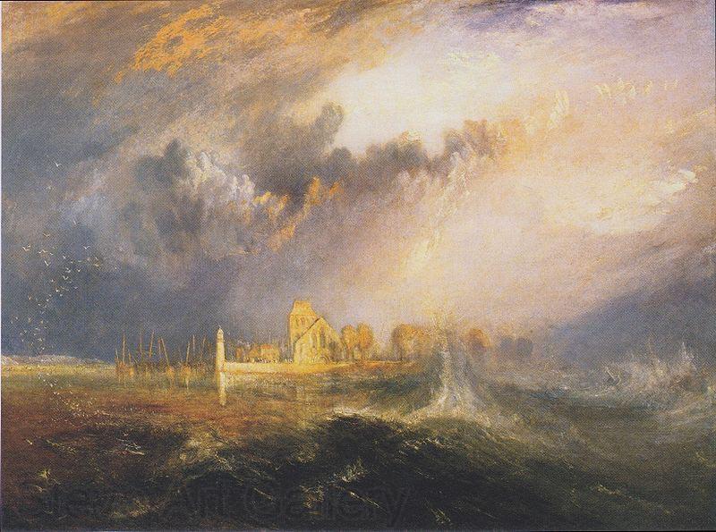 Joseph Mallord William Turner Quillebeuf, Mouth of the Seine Spain oil painting art